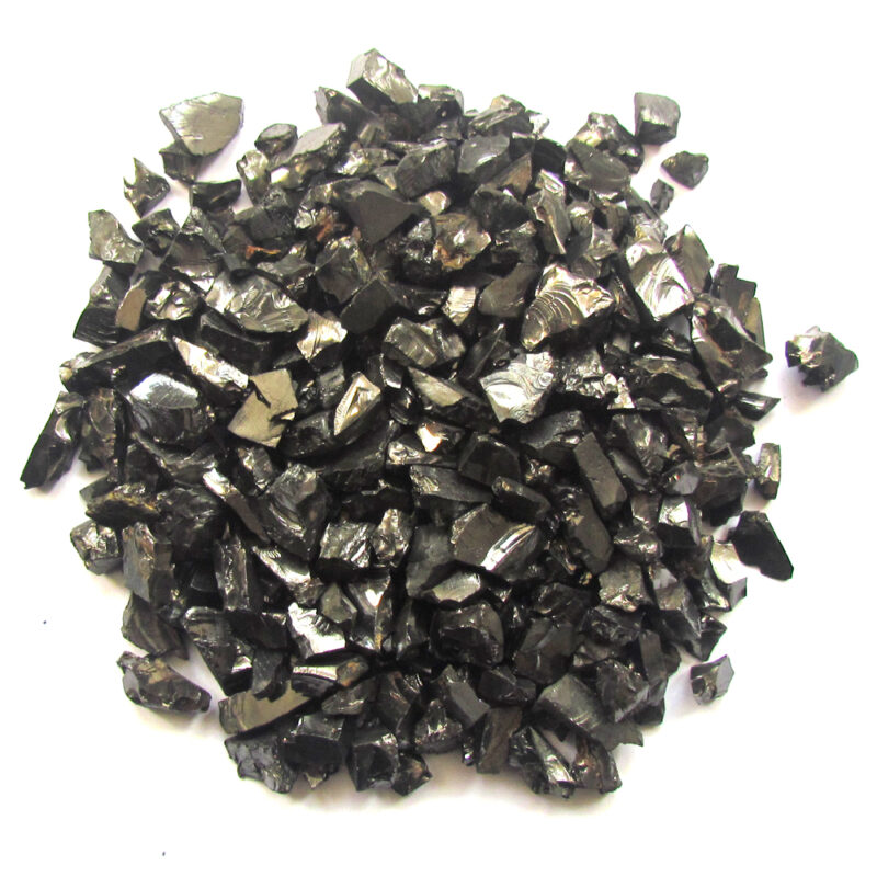 Elite Shungite: High-quality, rare black mineral with a distinctive silver sheen, renowned for its powerful healing properties.